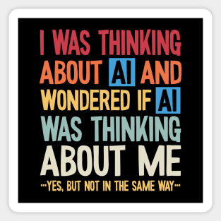 Artificial intelligence - thinking about AI and wondering if Sticker